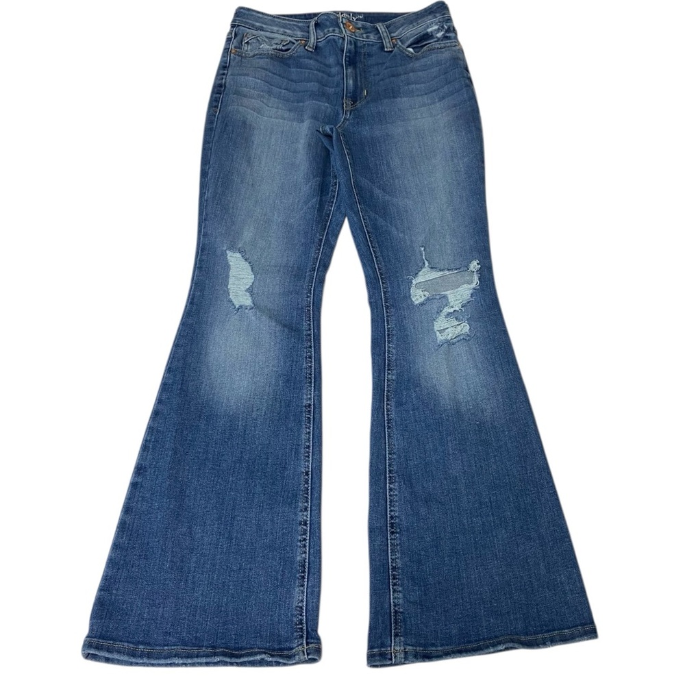Edgely 30x29 High Rise Flare Stretch Denim Blue Jeans - Women’s 10 Short